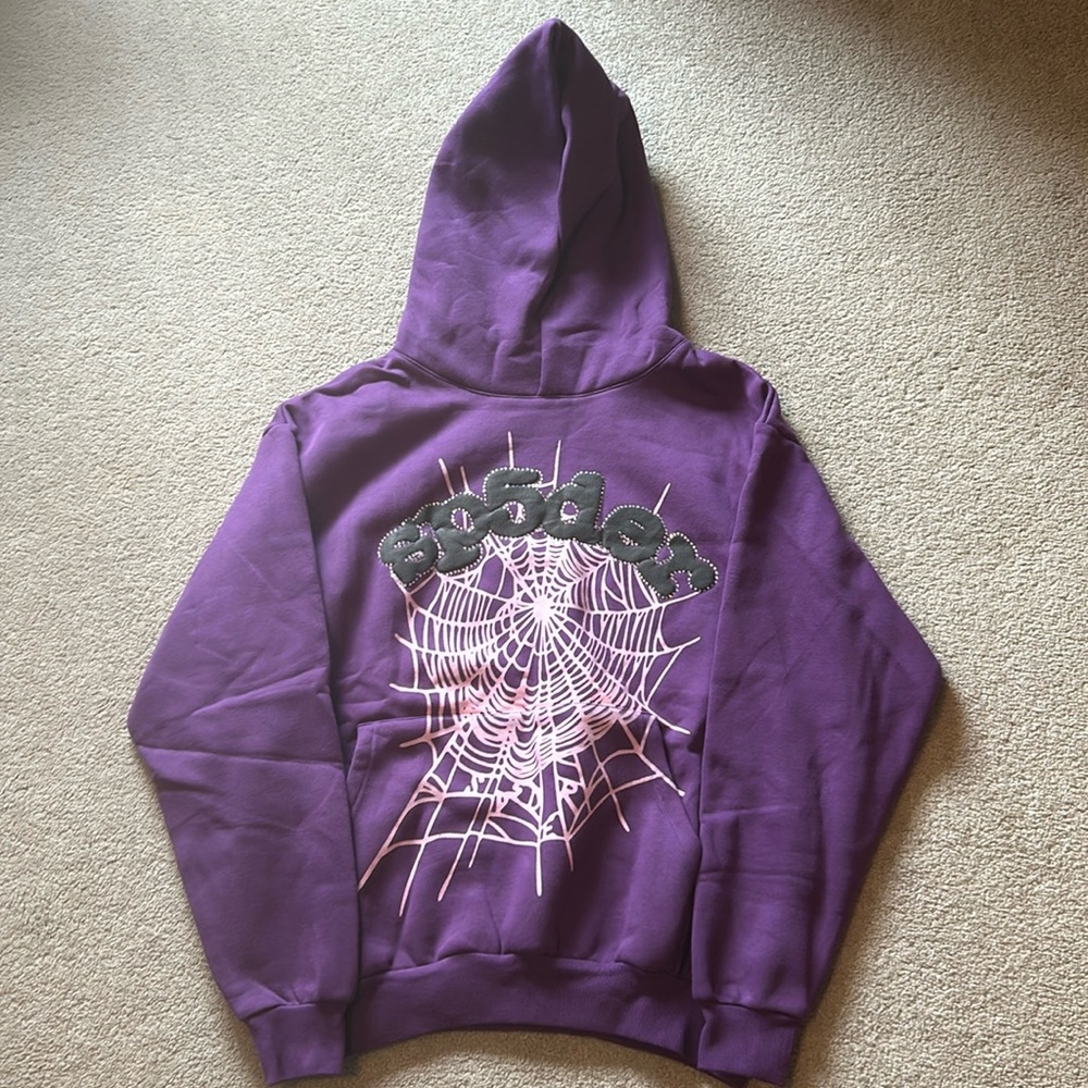 Brand New Purple Sp5der Hoodie